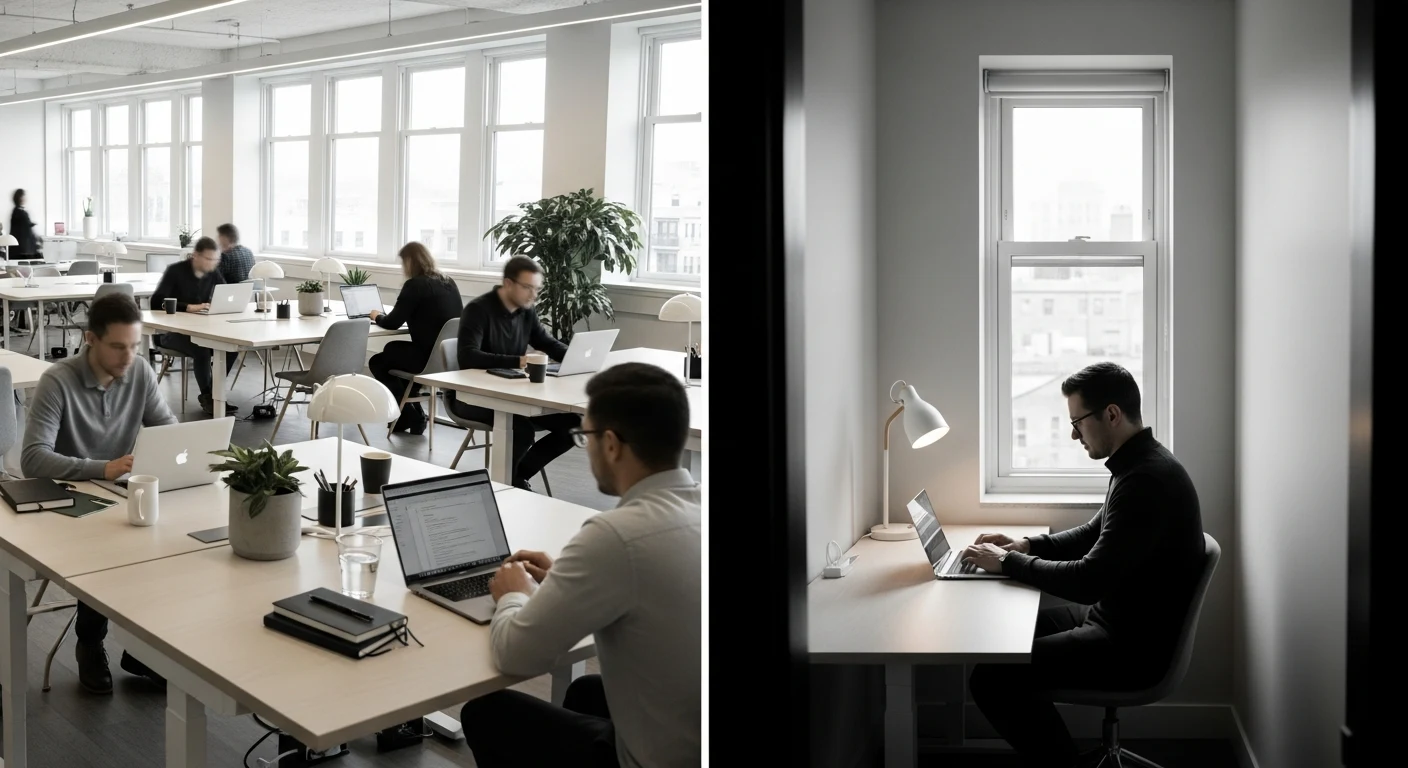 ⚖️ Open-space ou bureau privé : que choisir selon votre profil ?